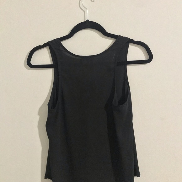 Black Babaton Semi-sheer tank top - Picture 2 of 2
